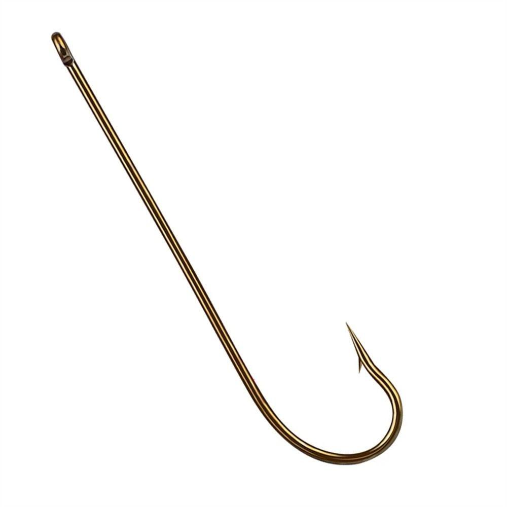 Lanfy Kail Pancing 100pcs/Lot Metal Kait Jig Ikan Kekuatan Tinggi1#-12# Kail Pancing Berduri Baja Karbon Tinggi