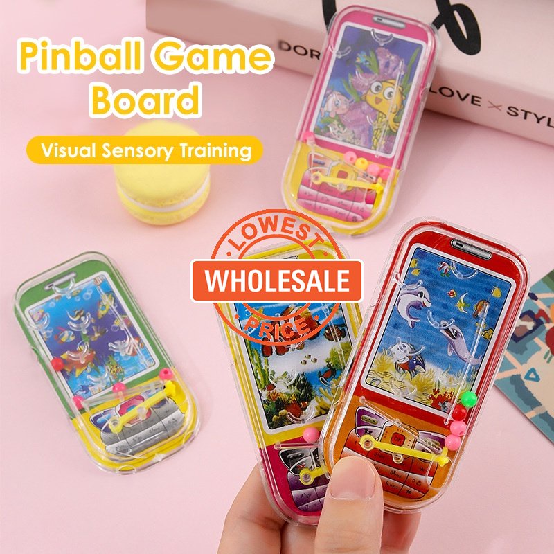 [Harga Grosir] 1pc Acak Klasik Handheld Pinball Games Kartun Tema Laut Mini Lucu Fidget Toys Portable Pocket Game Board Intelletual Marble Puzzle Mainan Anak Pesta Nikmat