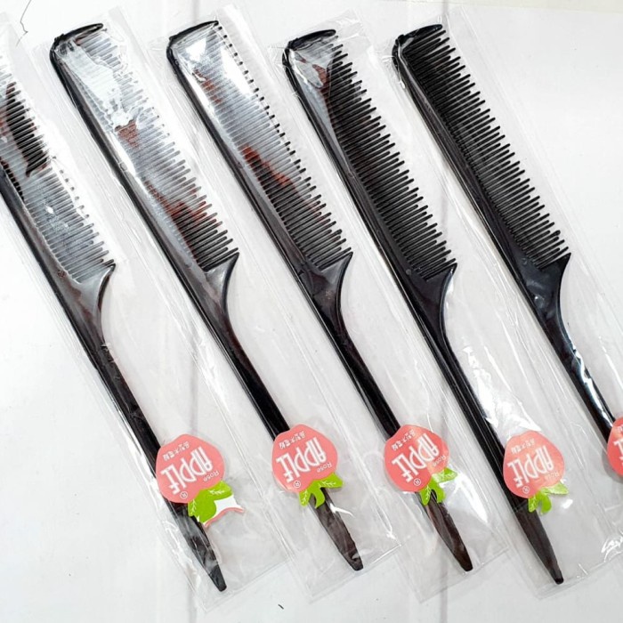 SISIR HITAM APPLE IMPORT Sisir Sasak / Sisir Rambut / Sisir Salon