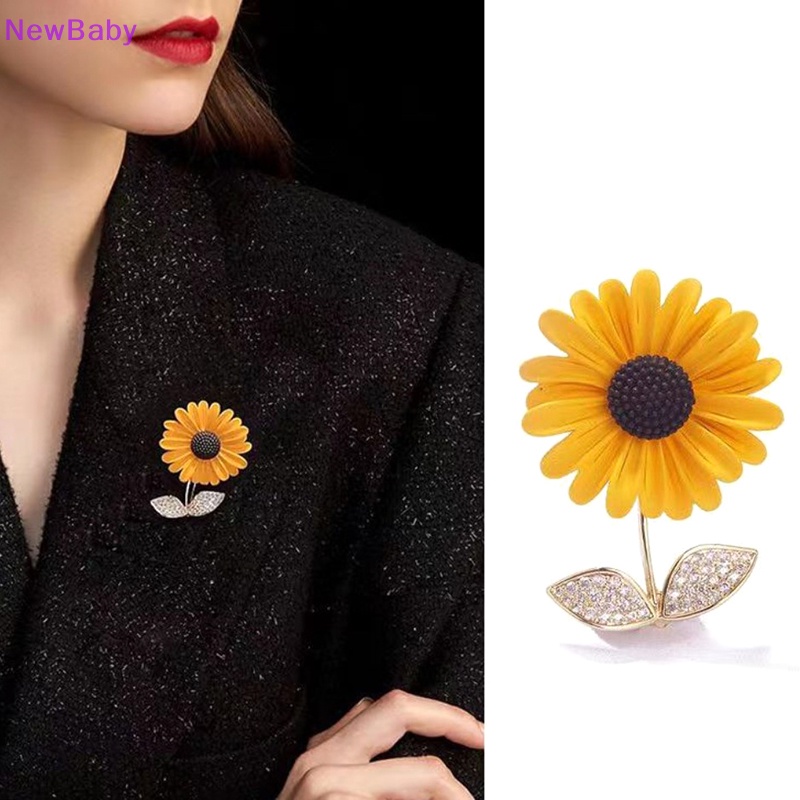 Newbaby Kreatif Dan Lucu Bunga Matahari Bros Desain Fashion Aksesoris Pakaian Pin Hadiah Pesta Pernikahan Bros Wanita ID