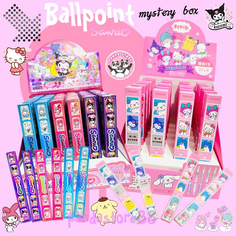 

Pulpen Sanrio Cetek Misteri Sanrio 0.5mm Blind Box Cinnamonroll melody kuromi