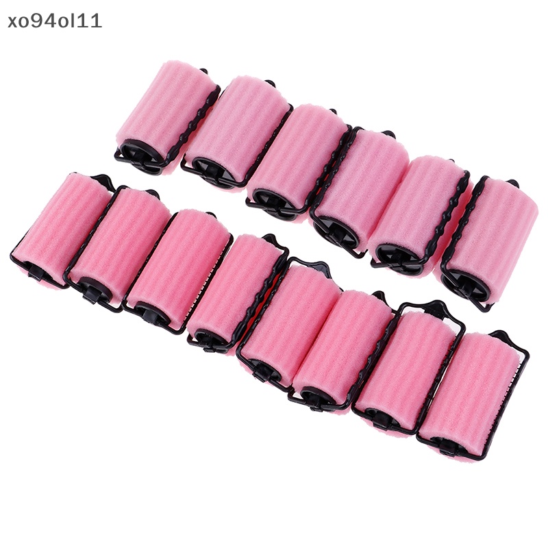 Xo 6/8Pcs Spons Busa Bantalan Diy Styling Rambut Rol Pengeriting Pembuat Twist Tool OL