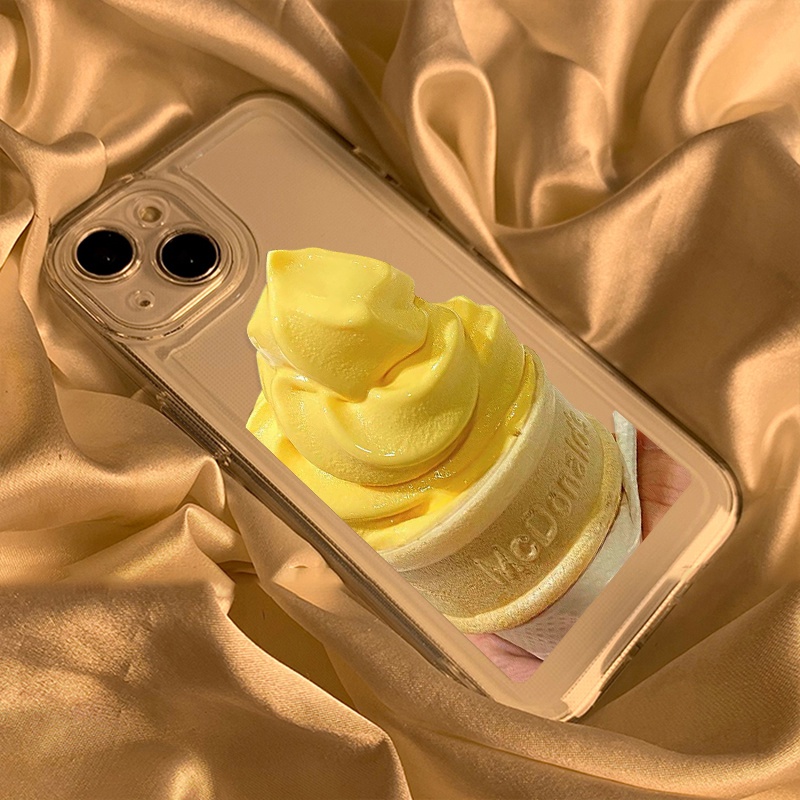 Casing Es Krim Untuk Oppo Realme C21 C21Y C11 C2 C20 C25Y C11 C15 C30 C31 C35 C55 10 Pro 9i 9Pro Q5i V23 V11 Reno8 7 6 6Pro 5G 4SE Find X5 X5Pro Akrilik Space TPU Penutup Belakang