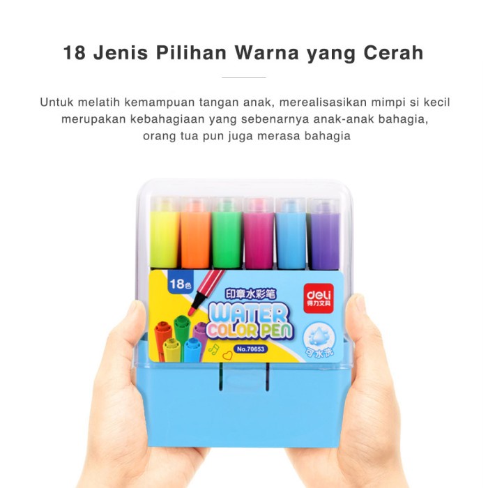 

Deli 70655 felt pen with stamp 36 colors