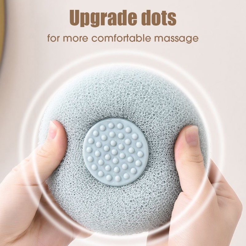 Exfoliator Scrubber Kulit Mandi Kreatif Dengan Suction Cup/ Body Shower Massage Brush Aksesoris Kamar Mandi