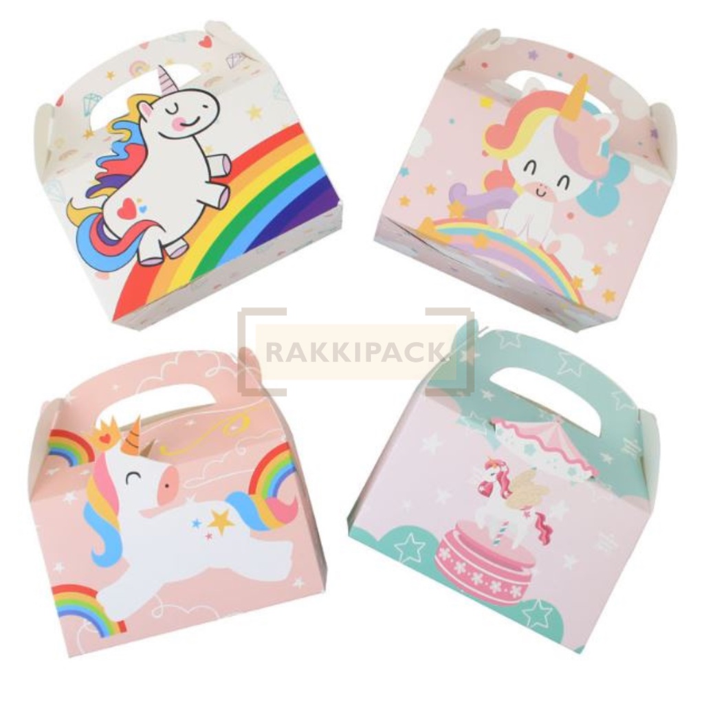 

gable box unicorn kotak hampers ulang tahun anak ultah
