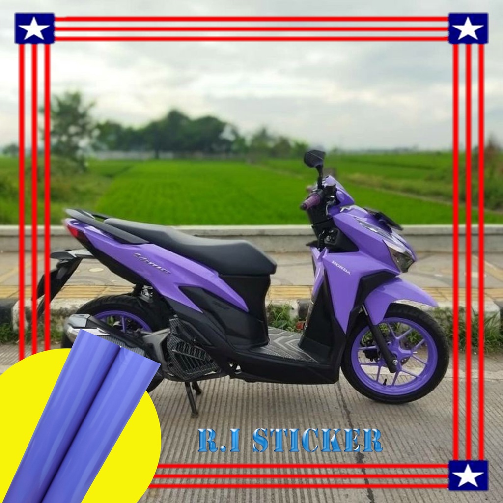 stiker skotlet motor warna ungu taro skotlet ungu tua