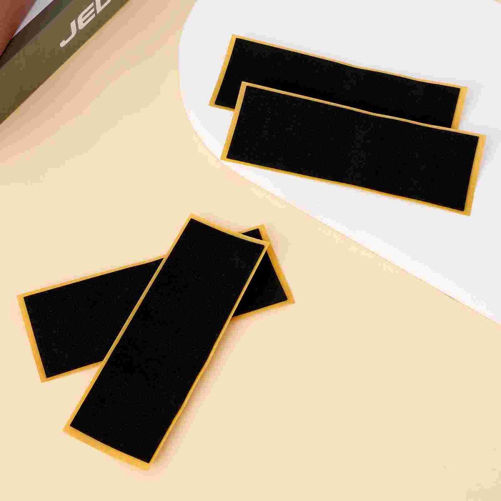 AUGUSTINA 10pcs Fingerboard Grip Tape, Stiker Fingerboard Profesional, Aksesori Skateboard Non-slip Hitam Tahan Air Skateboard Non-slip Stiker Untuk Hadiah Anak