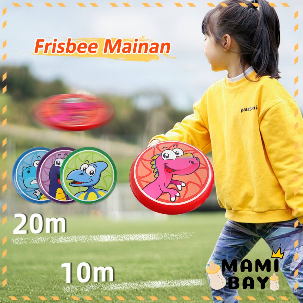 Mamibayi mainan anak lembut PU frisbee mainan luar ruangan lempar tangkap/flying disk game outdoor