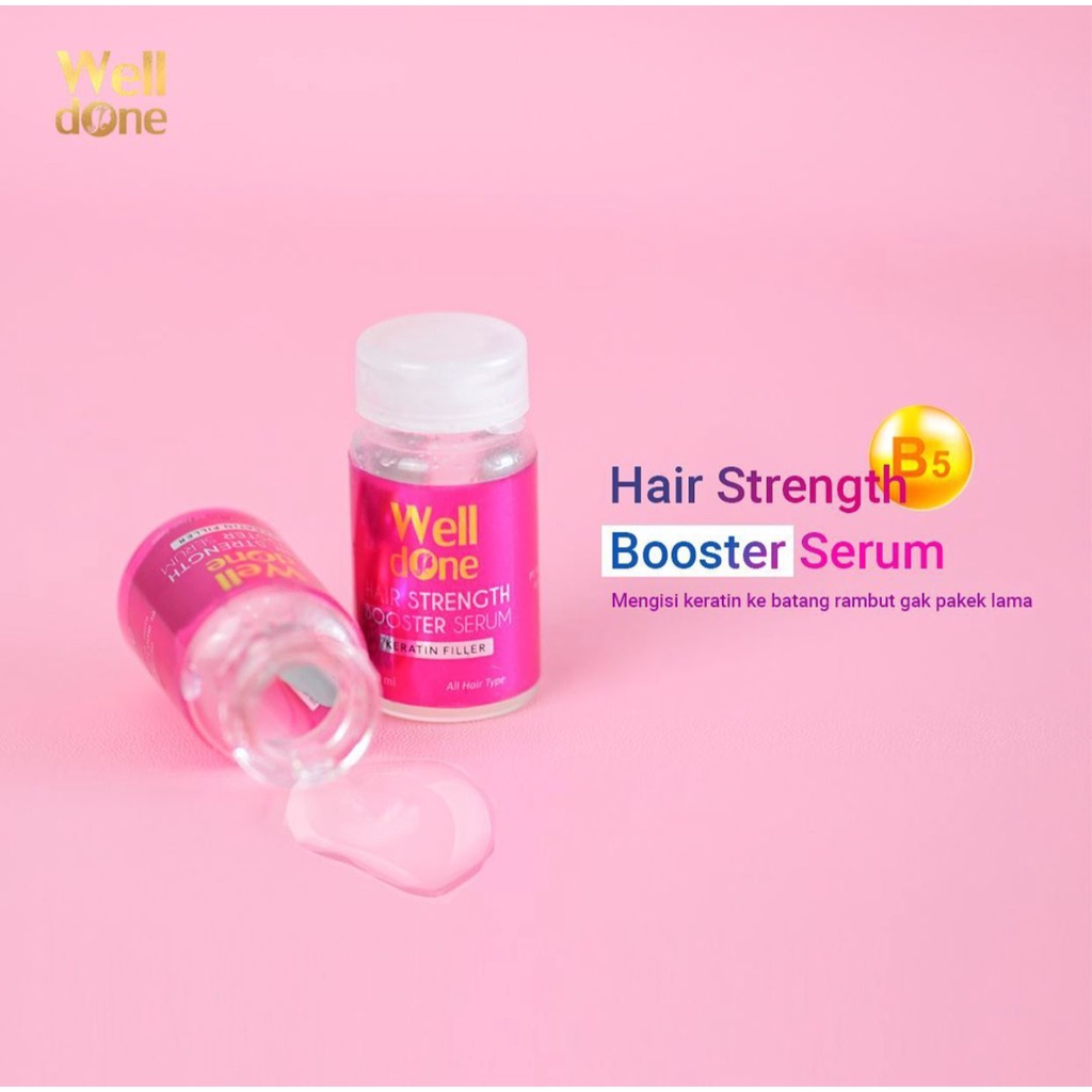 Welldone Hair Strength Booster Serum 10ml - Welldone Hair Serum 10ml - Serum Rambut Welldone