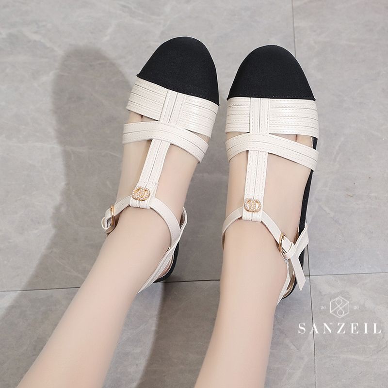 BISA COD &gt;&gt;&gt; 0227 Sanzeil Tara - Sandal Wanita Slip-On Import