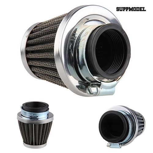 [SM] Aksesoris Motor Oval Metallic Clamp-on Refit Intake Corong Penyaring Udara