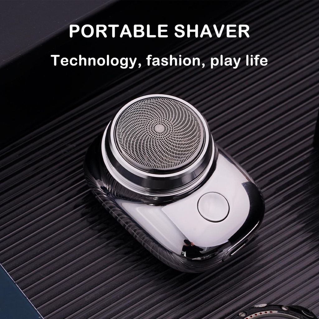 Alat Cukur Mini Cukur Jenggot Basah Dan Kering Pria Electric Face Shaver Mini Portable Elektrik Shave