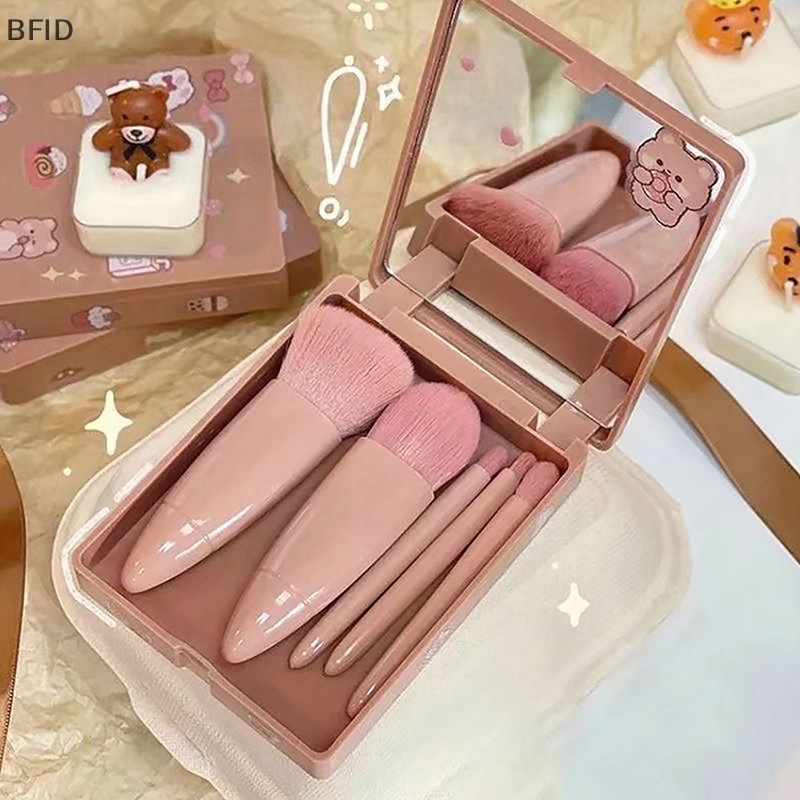 [BFID] 5pcs Set Kuas Makeup Profesional Eyeshadow Bedak Foundation Contour Brushes [ID]