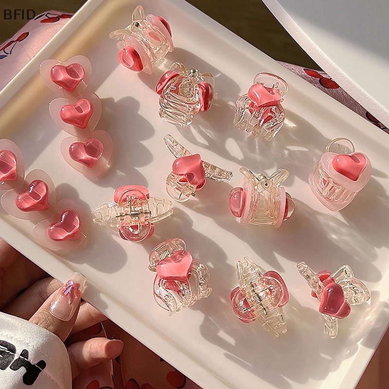 [BFID] Sepasang pink Lucu Manis Cinta Bola duckbill Klip Korea INS hair clip side clip [ID]