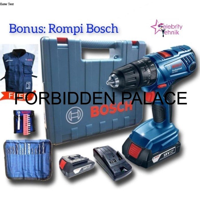 Dijual Bosch Cordless Drill GSB 180-Li - Bor Baterai Bosch 18V BGJ346