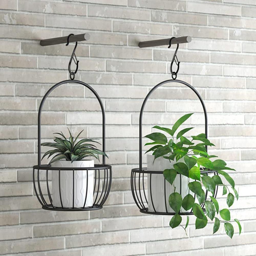 Nickolas1 Gantungan Baju Bahan Metal Hook Praktis Heavy Duty Hanging with Buckle Pot Cups Rack Untuk Kamar Tidur