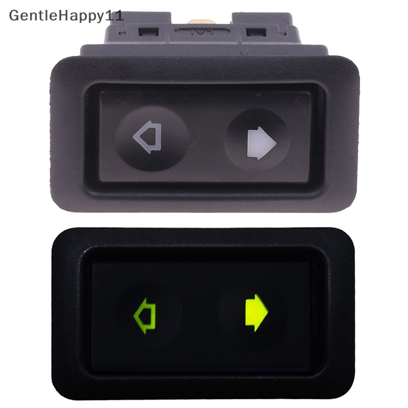 Gentlehappy Tombol Saklar Power Window Listrik 10-30A Untuk Semua Autos Dengan id Lampu LED Hijau