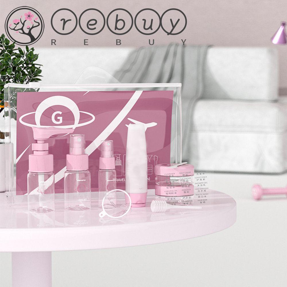 Rebuy Botol Spray Cream 9Pcs /set Parfum Make Up Organizer Makeup Case Travel Kit Sub-Botol