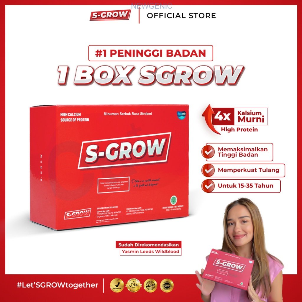 S-GROW Peninggi Badan Terbaik Untuk Remaja dan Dewasa