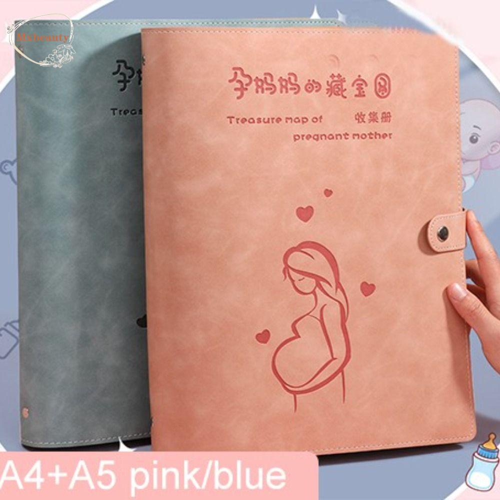 Mxbeauty Gravida Pregnancy Booklet Waterproof High Quality Type-B ultrasonic Examination A4 A5 Files Holder Hadiah Untuk Gravida Harta Karun Peta Ibu Hamil