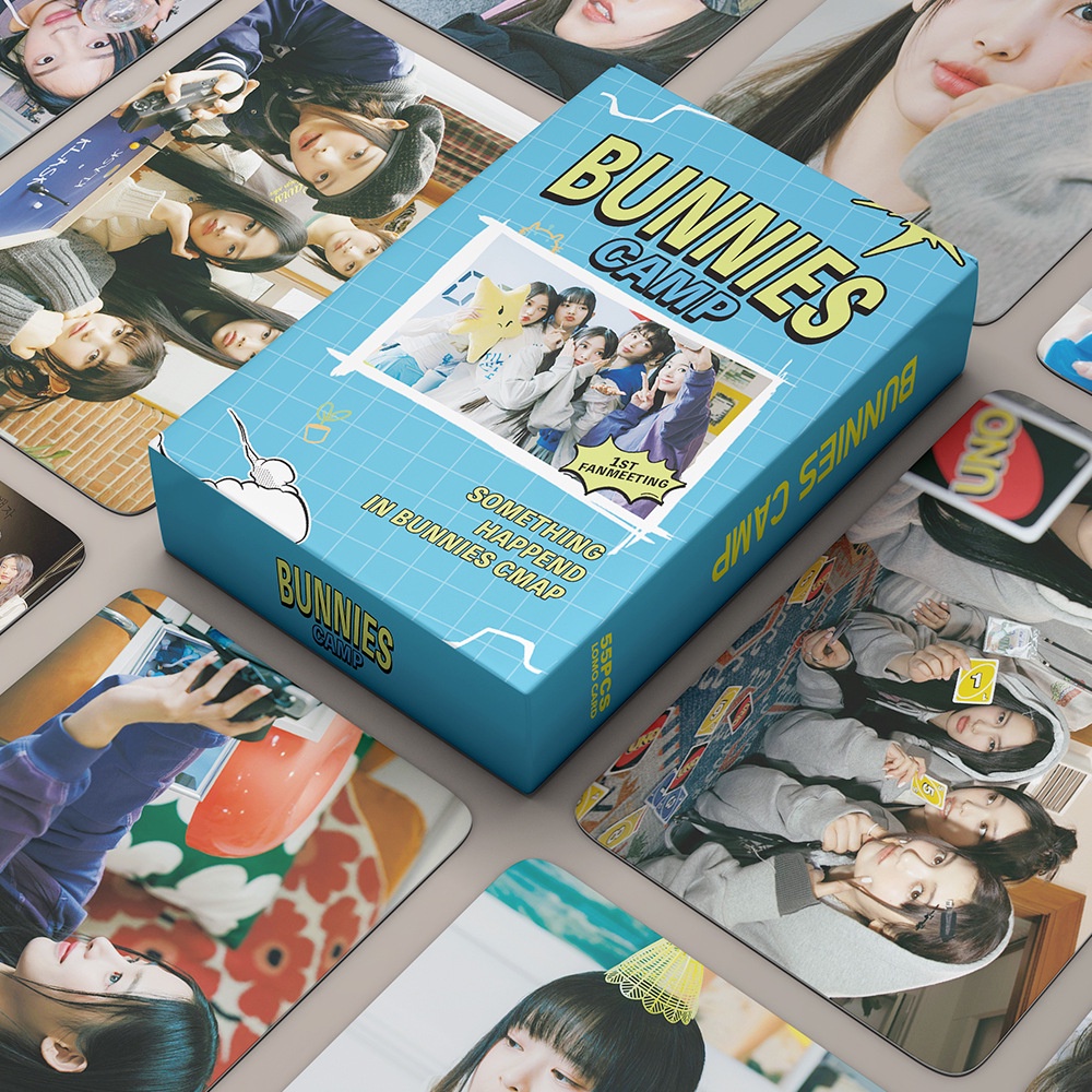 55pcs /box NJ Photocards Album BUNNIES CAMP Kartu Lomo NJ Kpop Postcards