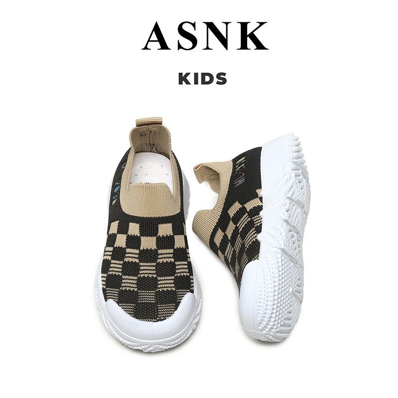 [GROSIR][COD] SEVEN_DAY SEPATU ANAK SLIP ON MOTIF CATUR UTK ANAK CEWEK COWOK USIA 2-8 TAHUN WM2326 COKLAT