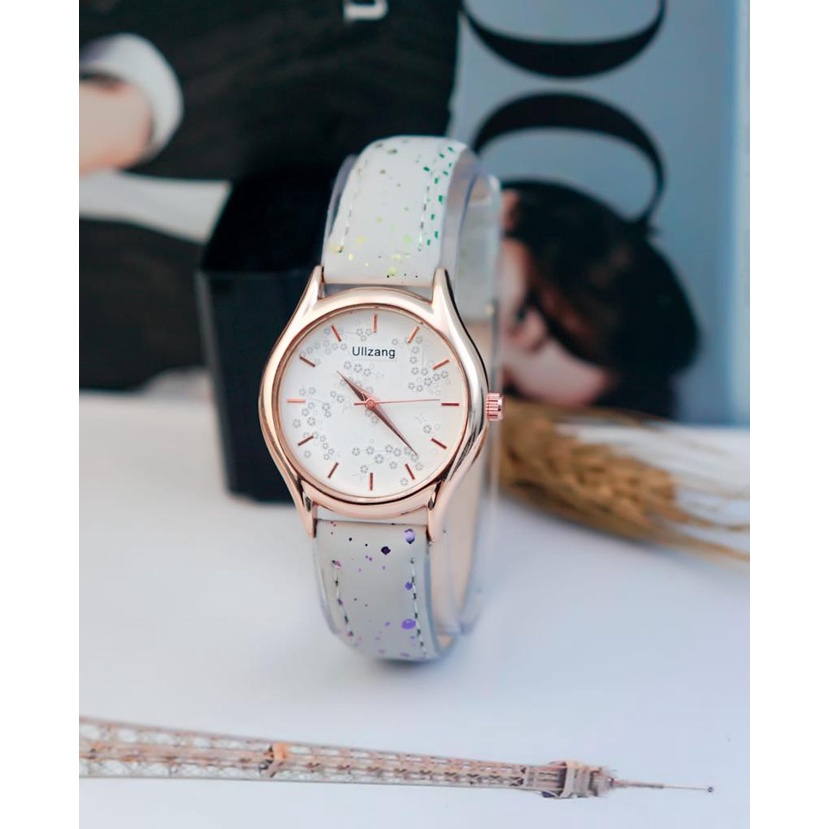 BAJ Jam Tangan Quartz Strap PU Analog Casual Gaya Retro Wanita &amp; Pria Ulzzang Watch Korean Fashion RM092