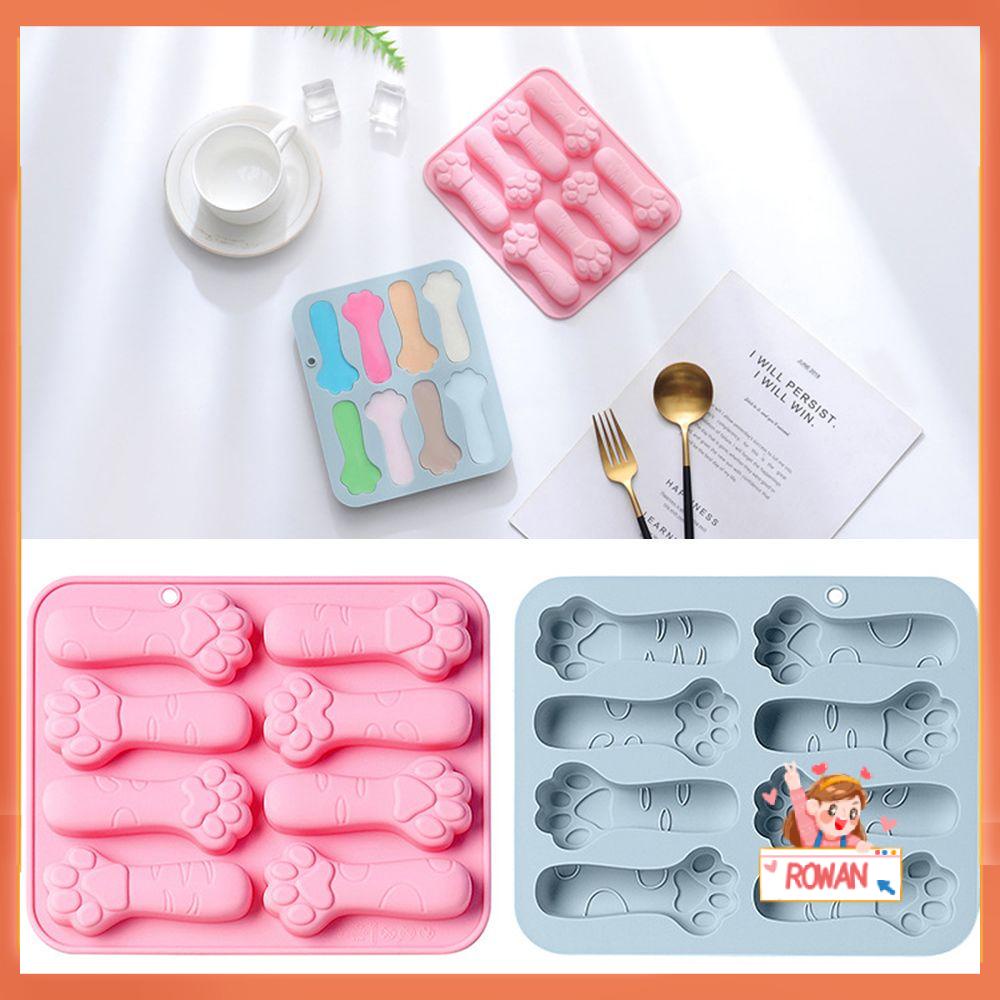 Cetakan Sabun Baking Cetakan Kue Kering 8rongga Cat Paw Jelly Dome