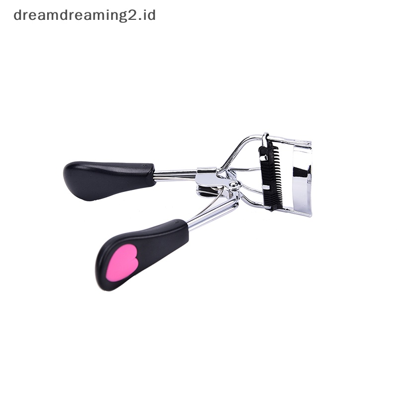 (drea) Pro Handle Eye Curling Penjepit Bulu Mata Klip Kecantikan Makeup Alat Bulu Mata Dengan Sisir //