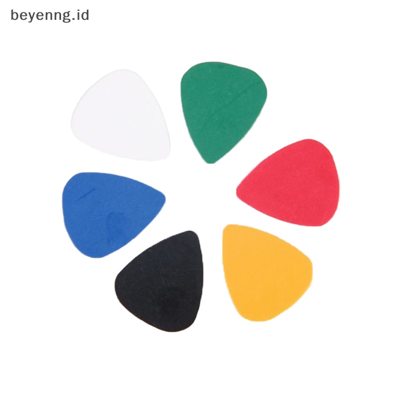 Beyen 100PCS ABS Acoustic Ukulele Bass Gitar Elektrik Picks Plectrums Aksesoris ID