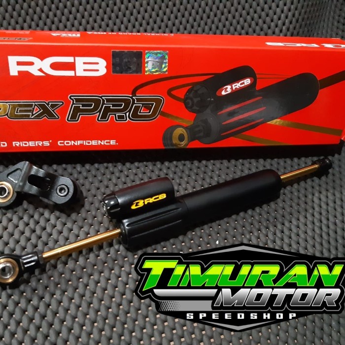 READY STEERING DAMPER RCB APEX PRO 110 MM HITAM ORIGINAL