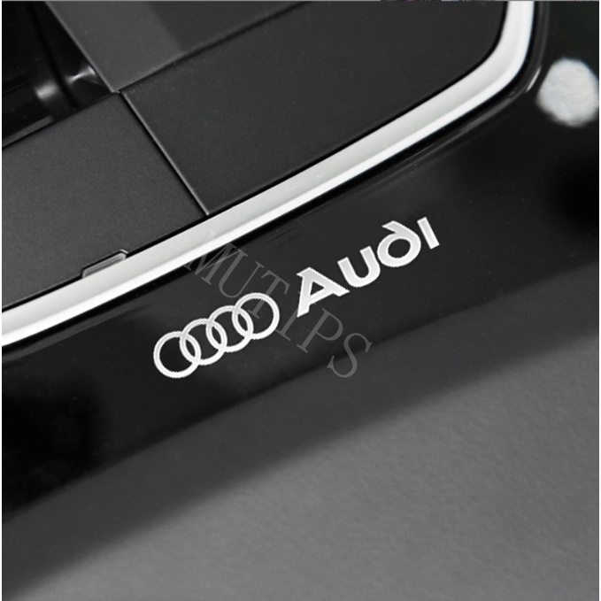 Audi Logo Mobil Stiker Logam 3D Kreatif Dekorasi Lencana Interior Pintu Jendela Mobil Untuk Olahraga Sline A5 A4 B7 B8 B5 A6 C7 A3 8l A1 Q5 TT mk2 C6 Q7 Q3 Q2 E-tron