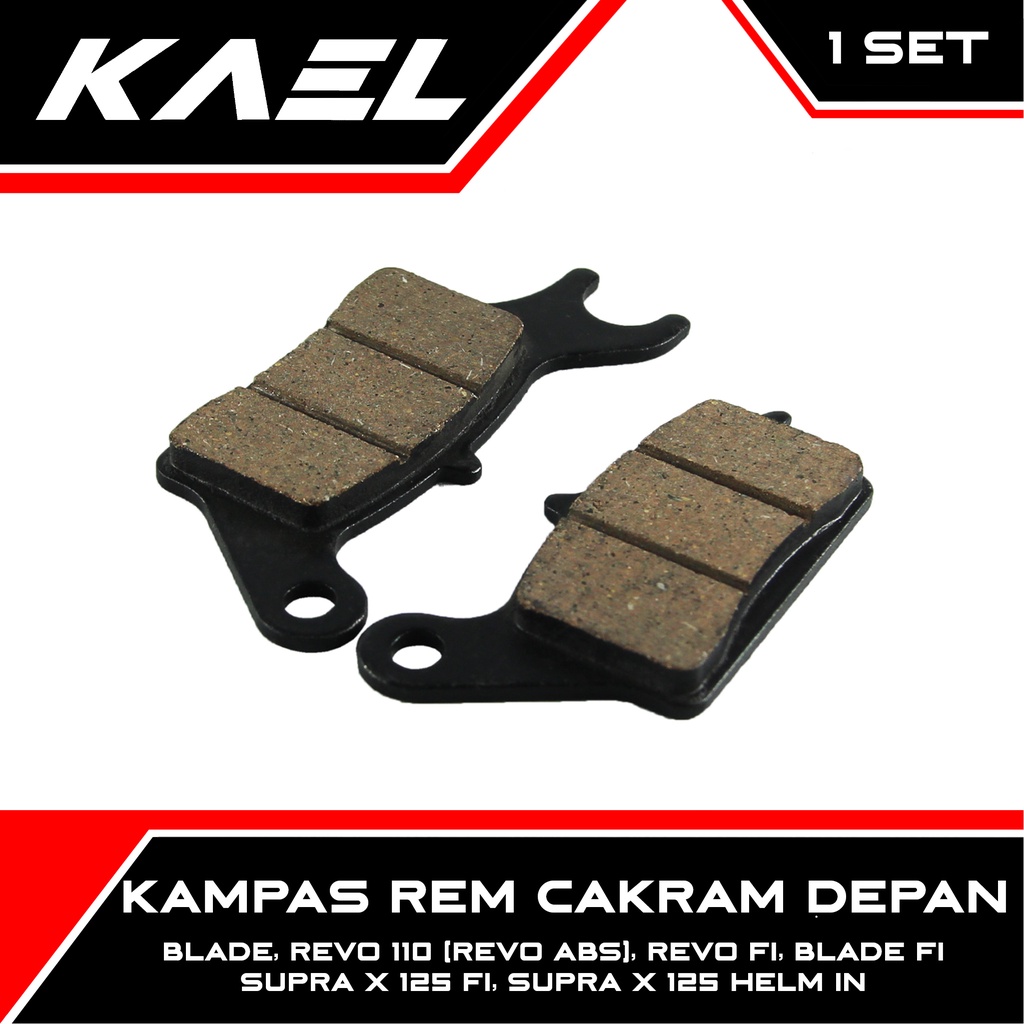 Kampas-Kanvas Rem Cakram Depan-Discpad-Dispad-Disped-Disc-Dis Pad-Ped Blade-FI