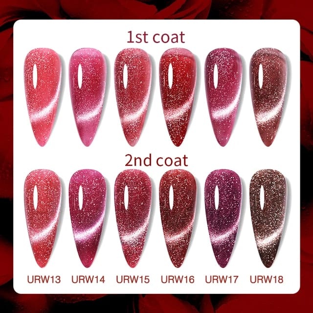 UR SUGAR Rose Cat Magnetic Gel Nail Polish 7ml UV Led Nail Art / Kutek / Cat Kuku