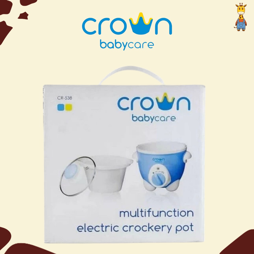 Crown Multifunction Electric Cookery Pot CR-538 - Slow Cooker Bayi