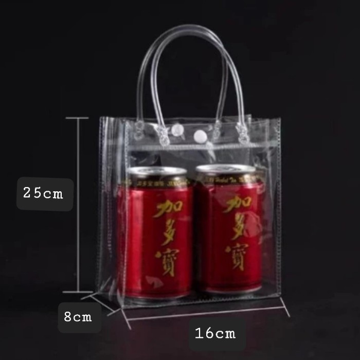 

[SC] (25x16x8) TAS Mika PVC Transparant Untuk GoodieBag /Hampers /Souvenir