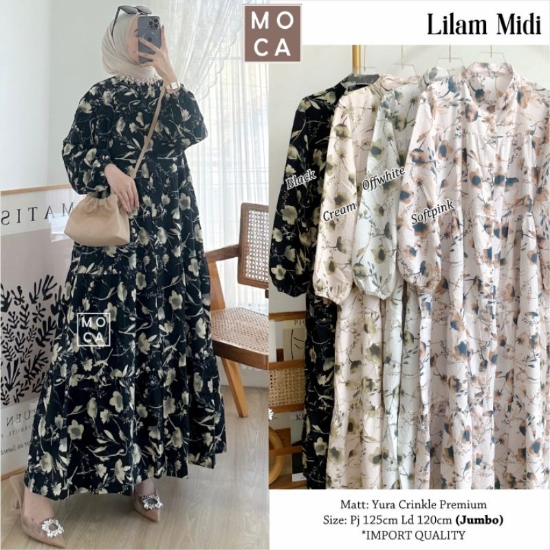 LILAM MIDI Jumbo ORI MOCA | Ld120 Yura Crinkle Premium