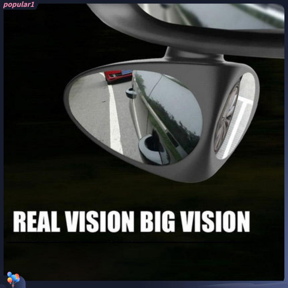 POPULAR 1biji Blind Spot Convex Mirror HD Kaca Parkir Spion 360derajat Cermin Samping Mobil