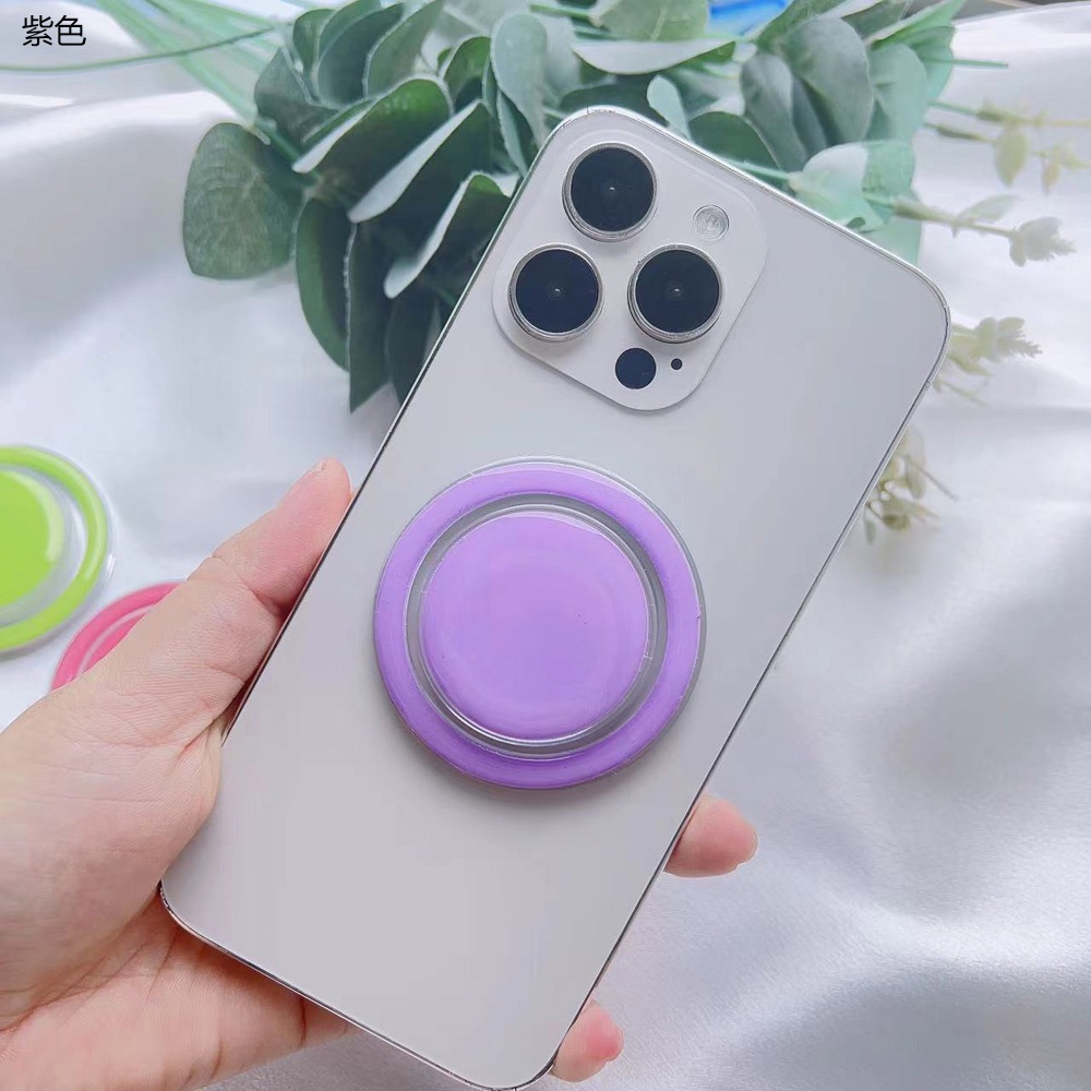 Macaron Candy Color Magnetic Suction Bracket Air Bag Telescopic Braket Ponsel Desktop Phone Grips