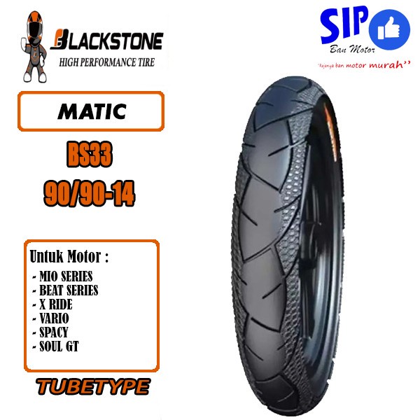 Ban Motor Matic Blackstone BS 33 90 90 14 Tubetype Untuk Mio Beat