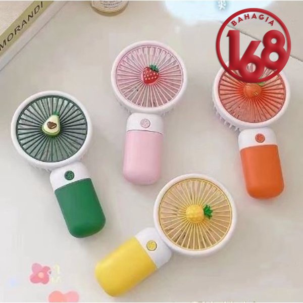 Kipas Angin Genggam Mini Portable Motif Buah / Kipas Angin Buah Cute Fan USB Charge