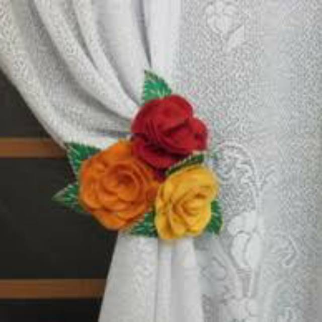 Ikat Gorden / Tali Gorden / Tali Hordeng / Pengikat Hordeng / Tassel Gorden / Tasel Gorden Bunga Can