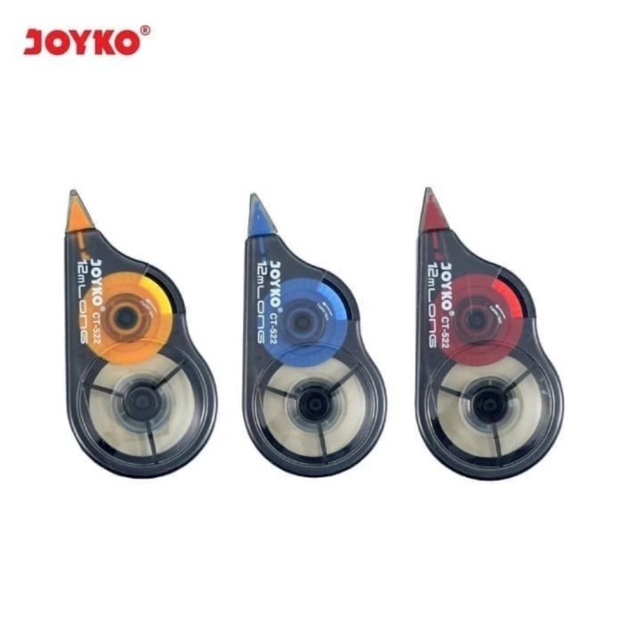 

CORRECTION TAPE JOYKO CT522 / PENGHAPUS TIPEX ROLL TIPE EX KERTAS 12 M CT-522