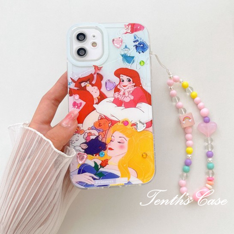 IPHONE Kompatibel Untuk Iphone14 13 12 11 Pro Max X XR Xs Max8 7 6 6s Plus Se2020Angel Eye Princesses Phone Case Dengan Lanyard