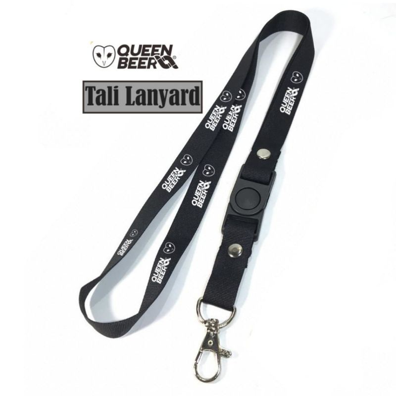 

lanyard QUEENBEER lanyard DISTRO gantungan kunci name tag id card kartu nama / tali lanyard gantungan leher fullprint