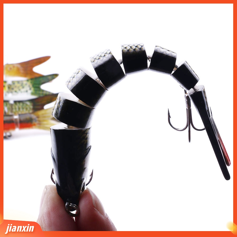 (In Stock) 13.7cm 27g Multi Jointed Fishing Umpan Manusia Hidup Buatan Wobbler Renang