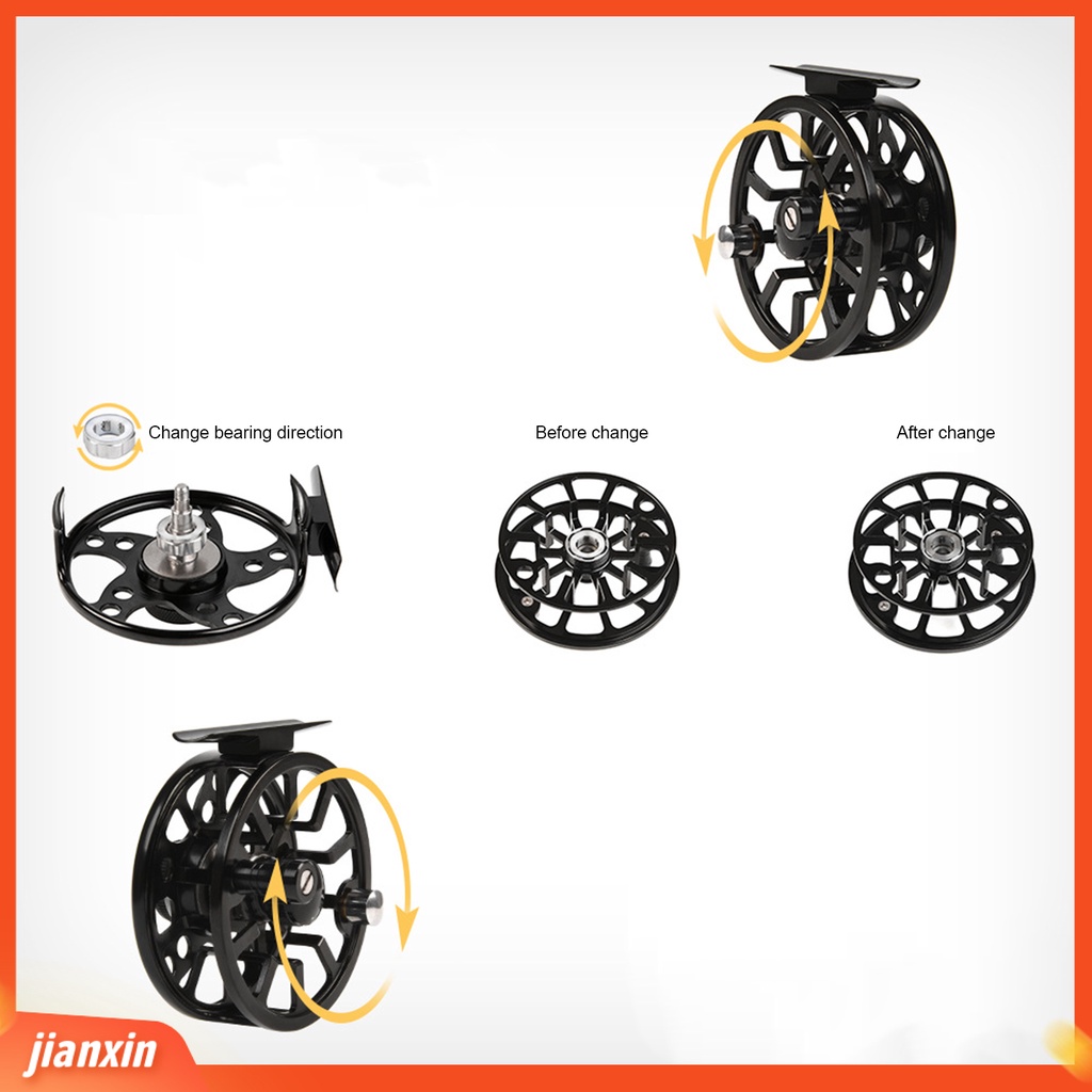 (In Stock) Gulungan Pancing Arbor Besar Anti Korosi Tahan Benturan Struktur Sederhana Fleksibel Garis Cepat Retrieval Rotary Mesin CNC Fly Fishing Wheel Aksesoris Pancing