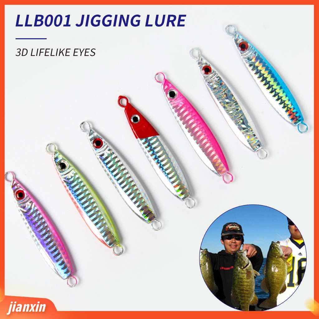 (In Stock) 30g Umpan Palsu Logam Lempar Jauh Reflektif Anti Deformasi Umpan Jigging Pancing Fishing Tackle