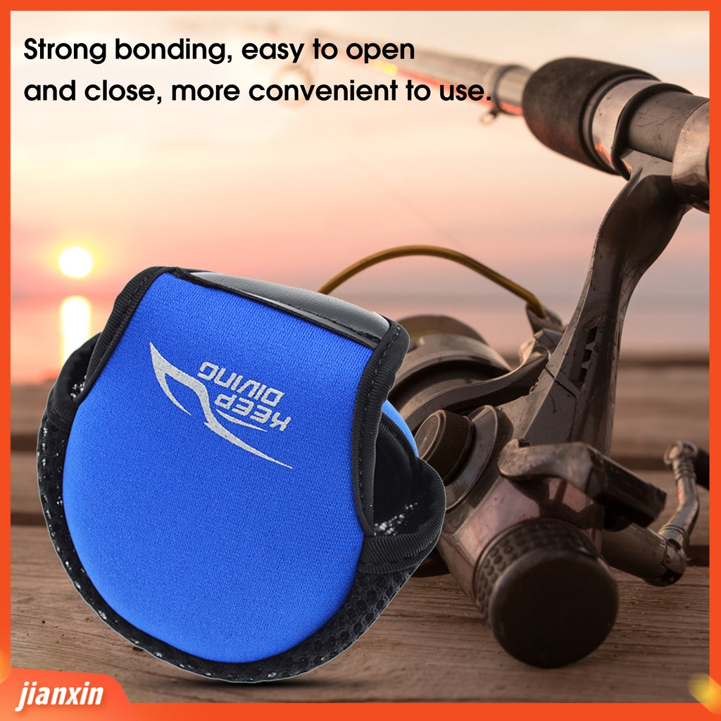(In Stock) BG-Y102 Reusable Water Drop Wheel Bag Desain Terbuka Shockproof Spinning Reel Pelindung Case Peralatan Memancing